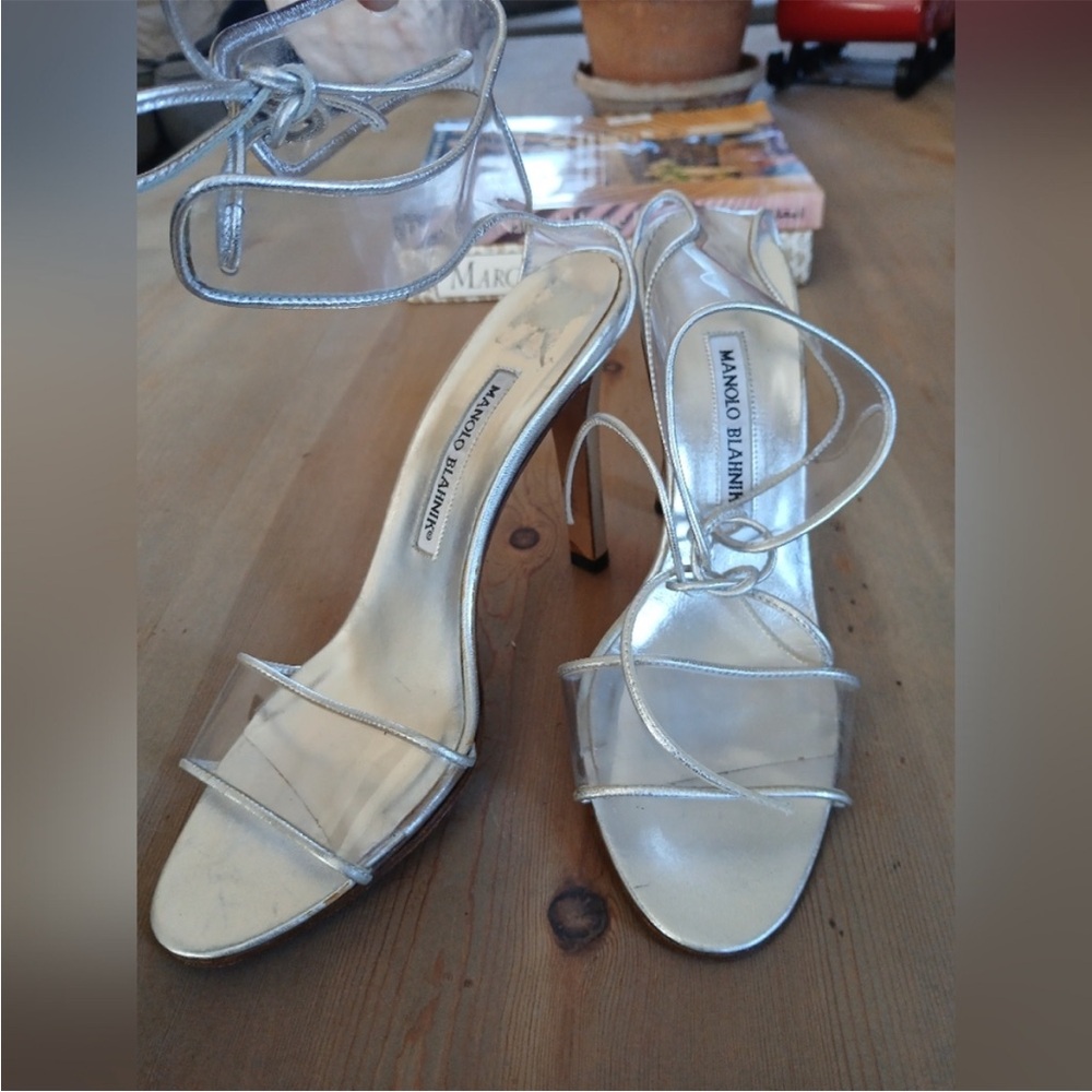 Manolo Blahnik strap heels